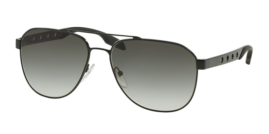 Prada CATWALK PR51RS Pilot Sunglasses  1BO0A7-MATTE BLACK 60-16-145 - Color Map black