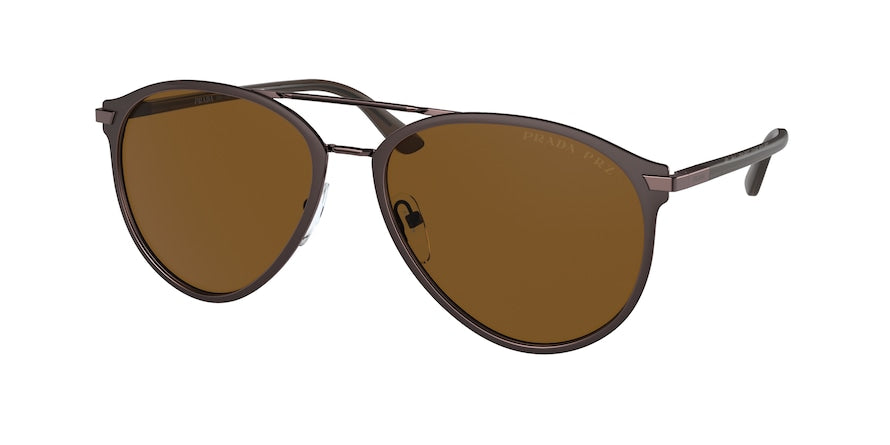 Prada PR51WS Pilot Sunglasses  GAP01D-MATTE BRUNISHED 59-17-145 - Color Map brown