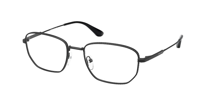 Prada PR52WV Irregular Eyeglasses  1AB1O1-BLACK 54-19-145 - Color Map black