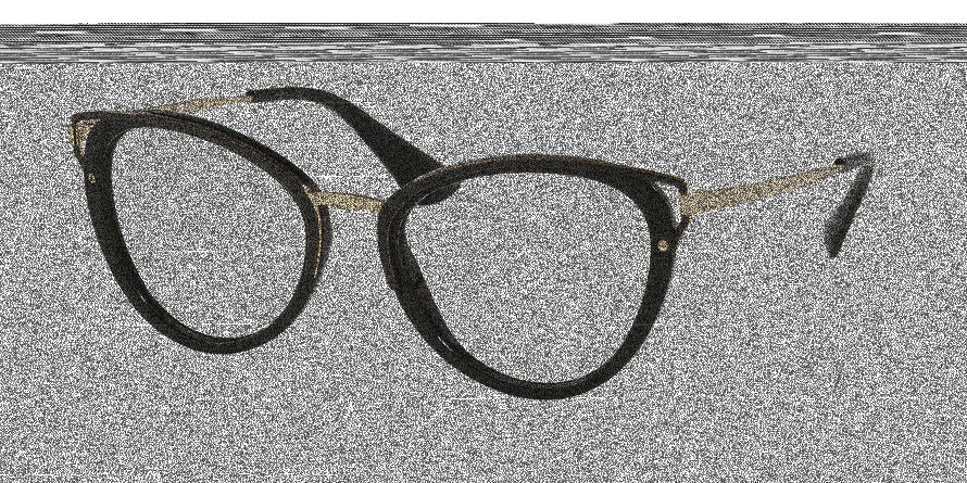 Prada CATWALK PR53UV Cat Eye Eyeglasses  1AB1O1-BLACK 52-19-145 - Color Map black
