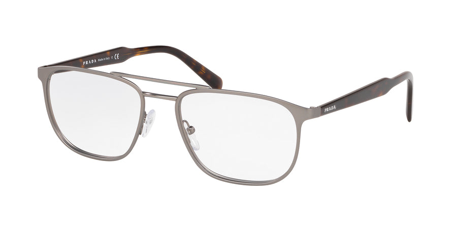 Prada CONCEPTUAL PR54XV Square Eyeglasses  5231O1-TOP MT GUNMETAL ON GUNMETAL 54-18-145 - Color Map gunmetal