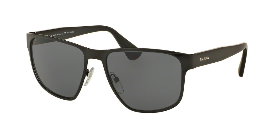 Prada PR55SS Square Sunglasses  7AX5Z1-BLACK 55-17-140 - Color Map black