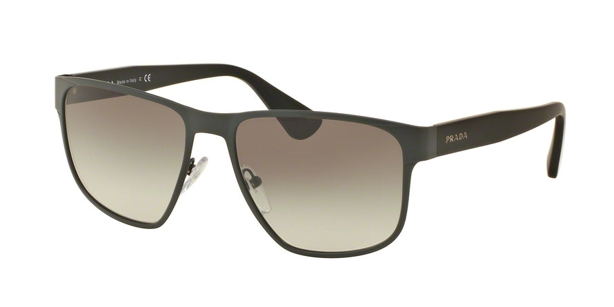 Prada PR55SS Square Sunglasses  TKM0A7-MATTE GREY 55-17-140 - Color Map grey