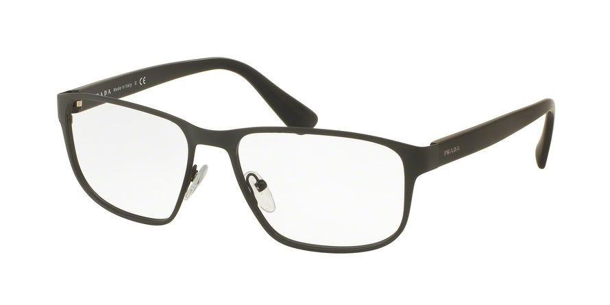 Prada PR56SV Square Eyeglasses  TKM1O1-MATTE GREY 55-17-140 - Color Map grey