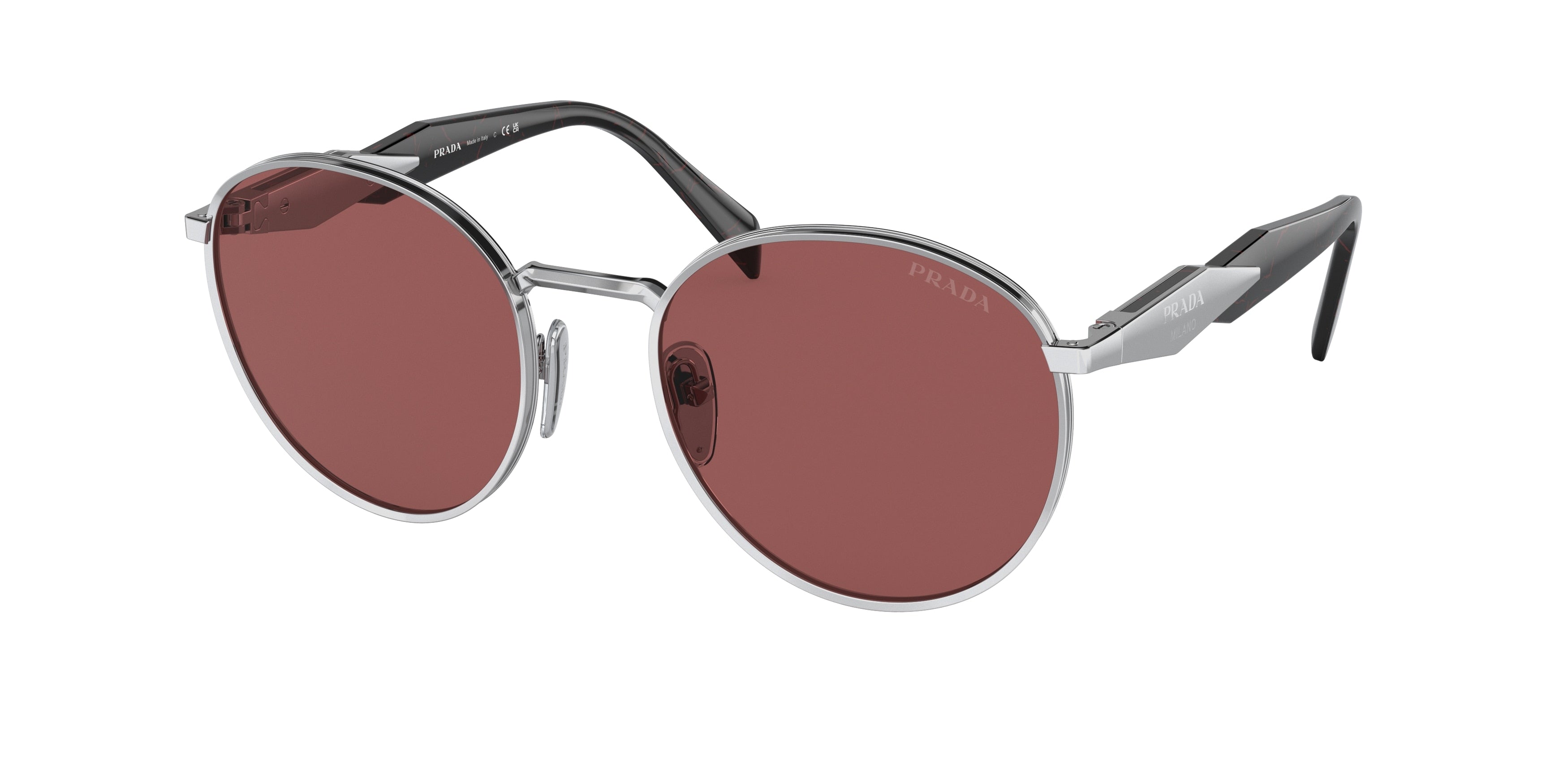 Prada PR56ZS Phantos Sunglasses  1BC08S-Silver 54-140-20 - Color Map Silver