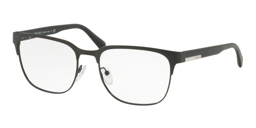 Prada PR57UV Pillow Eyeglasses  1BO1O1-MATTE BLACK 54-18-140 - Color Map black