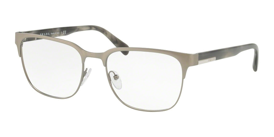 Prada PR57UV Pillow Eyeglasses  7CQ1O1-MATTE GUNMTEAL 56-18-140 - Color Map gunmetal