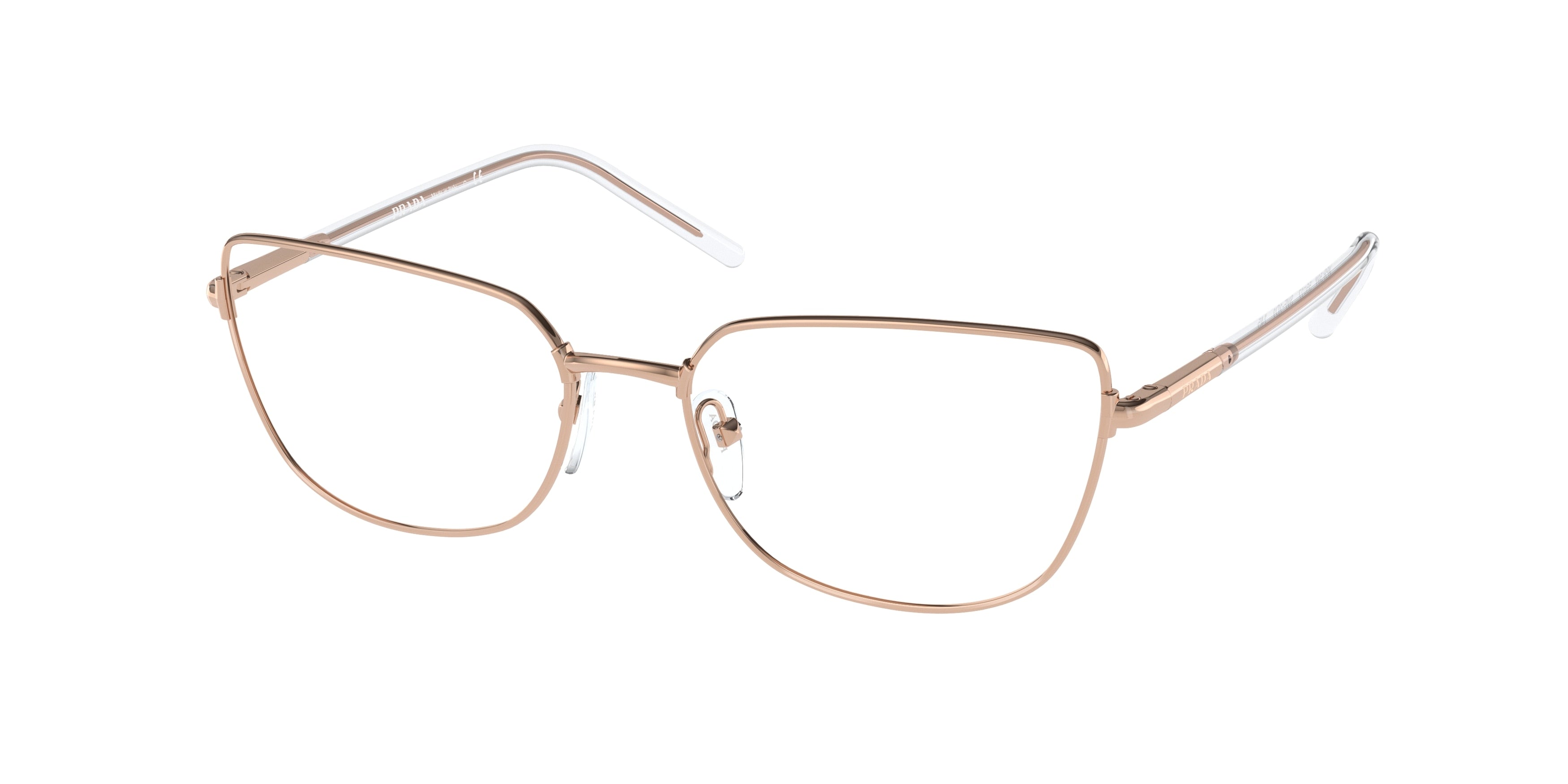 Prada PR59YV Butterfly Eyeglasses  SVF1O1-Pink Gold 52-145-17 - Color Map Pink