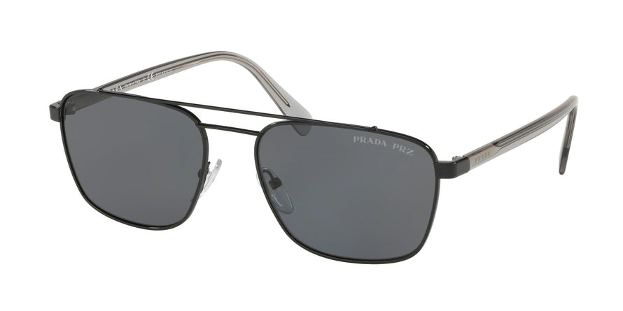 Prada CONCEPTUAL PR61US Pillow Sunglasses  1AB5Z1-BLACK 59-18-145 - Color Map black