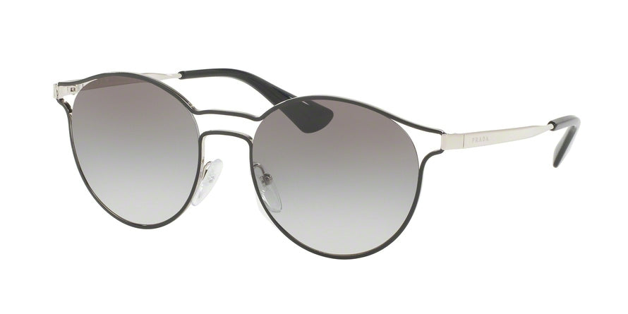 Prada CATWALK PR62SS Phantos Sunglasses  1AB0A7-BLACK/SILVER 53-19-140 - Color Map black