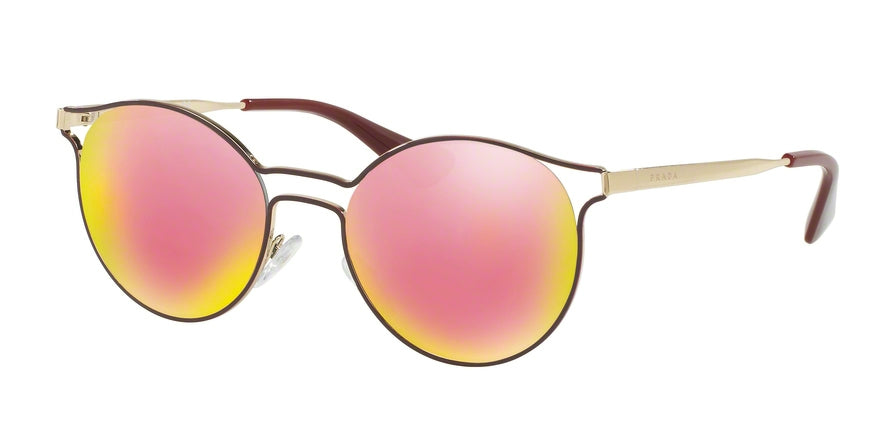 Prada CATWALK PR62SS Phantos Sunglasses  USH5L2-BORDAUX/PALE GOLD 53-19-140 - Color Map bordeaux