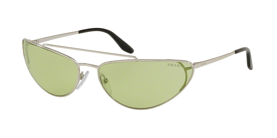 Prada CATWALK PR62VS Irregular Sunglasses  1BC348-SILVER 66-16-130 - Color Map silver