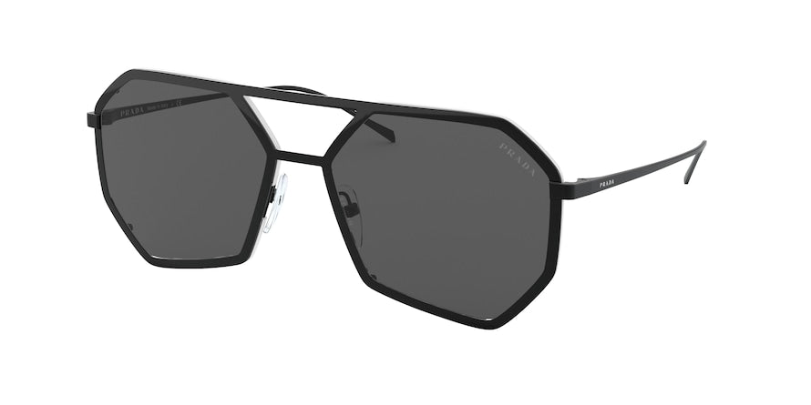 Prada PR62XS Irregular Sunglasses  1AB05B-BLACK 61-13-140 - Color Map black