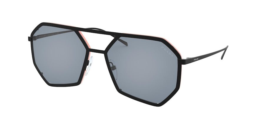 Prada PR62XS Irregular Sunglasses  1BO04B-MATTE BLACK 61-13-140 - Color Map black