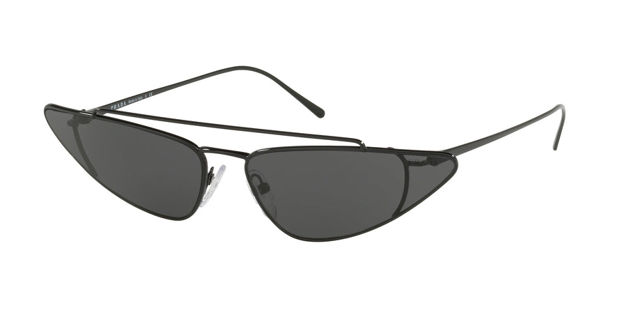 Prada CATWALK PR63US Cat Eye Sunglasses  1AB5S0-BLACK 68-15-140 - Color Map black