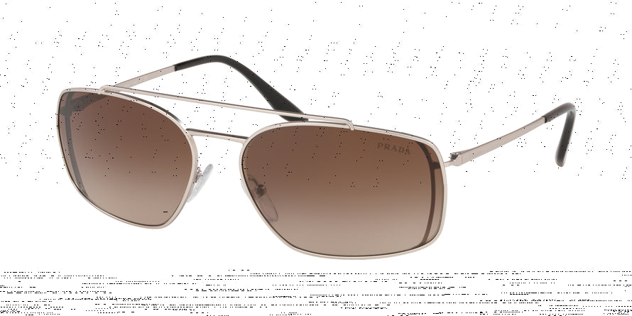 Prada CATWALK PR64VS Pillow Sunglasses  1AP6S1-MATTE SILVER 62-17-135 - Color Map silver