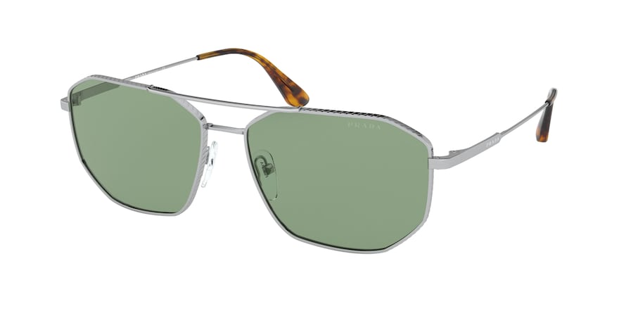 Prada PR64XS Pilot Sunglasses  1BC02D-SILVER 60-16-150 - Color Map silver