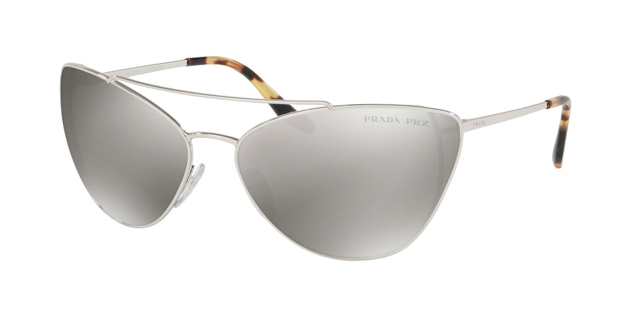 Prada CATWALK PR65VS Cat Eye Sunglasses  1BC5K0-SILVER 68-16-130 - Color Map silver