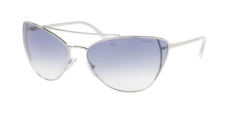 Prada CATWALK PR65VS Cat Eye Sunglasses  1BC8V1-SILVER 68-16-130 - Color Map silver