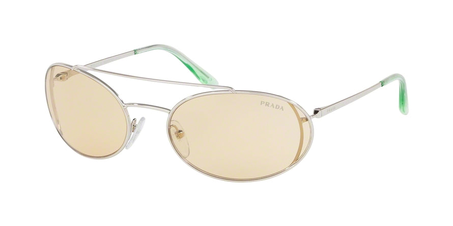 Prada CATWALK PR66VS Oval Sunglasses  1BC456-SILVER 61-19-130 - Color Map silver