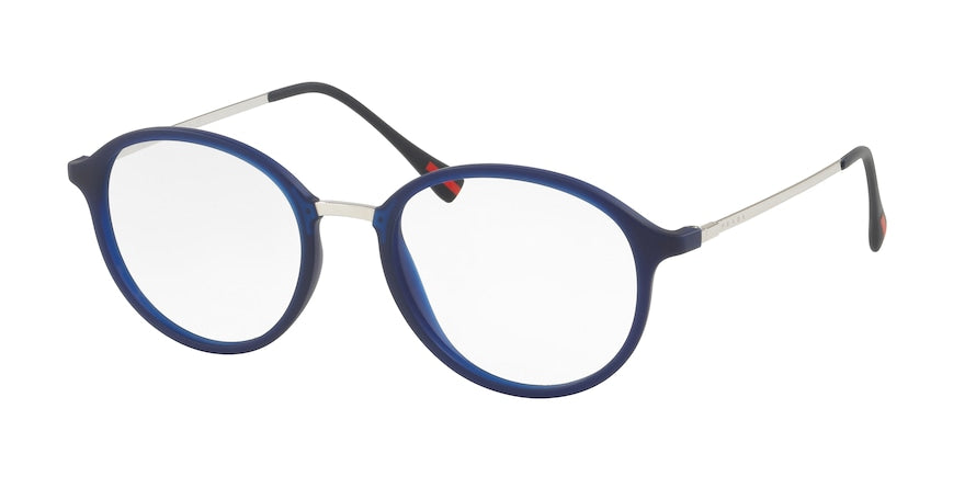 Prada Linea Rossa PS01IV Phantos Eyeglasses  U631O1-BLUE RUBBER 53-19-140 - Color Map blue