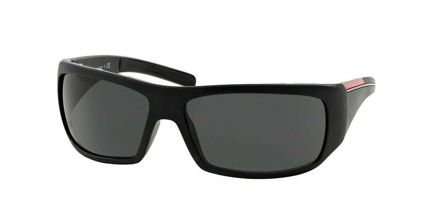 Prada Linea Rossa INTREPID PS01LS Rectangle Sunglasses  1BO1A1-BLACK SAND 65-15-125 - Color Map black