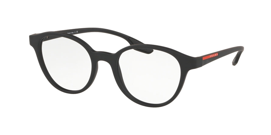 Prada Linea Rossa ACTIVE PS01MV Phantos Eyeglasses  DG01O1-BLACK RUBBER 50-19-145 - Color Map black
