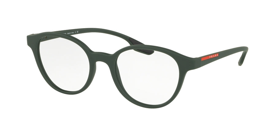 Prada Linea Rossa ACTIVE PS01MV Phantos Eyeglasses  UFI1O1-GREEN RUBBER 50-19-145 - Color Map green