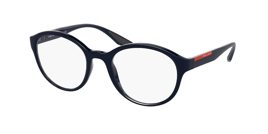 Prada Linea Rossa PS01NV Round Eyeglasses  VY71O1-BLUE 52-21-145 - Color Map blue