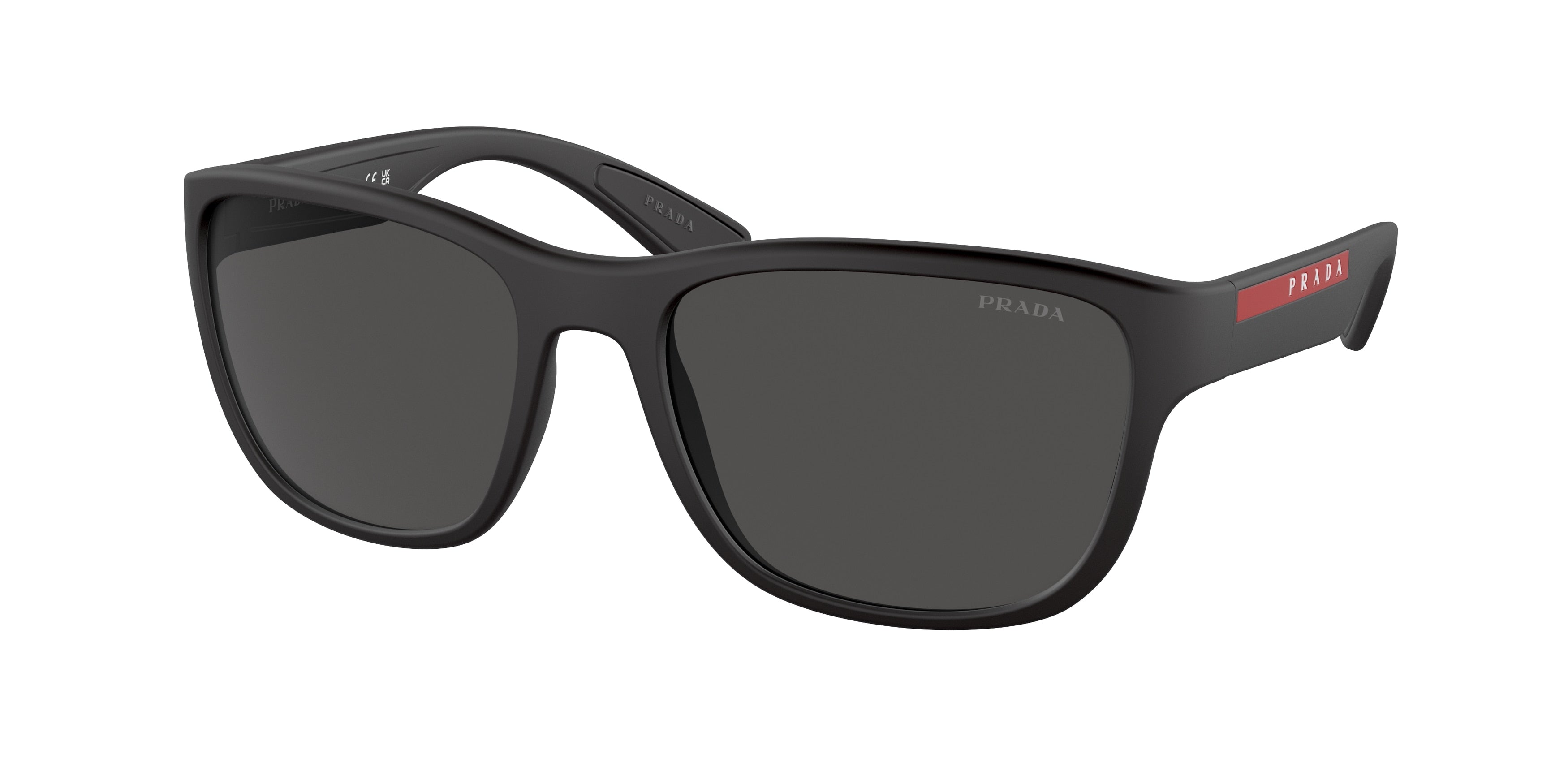Prada Linea Rossa ACTIVE PS01US Pillow Sunglasses  DG05S0-Black Rubber 58-145-19 - Color Map Black