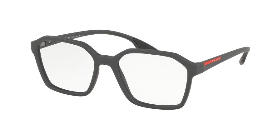 Prada Linea Rossa ACTIVE PS02MV Irregular Eyeglasses  5341O1-GREY RUBBER 53-17-145 - Color Map grey