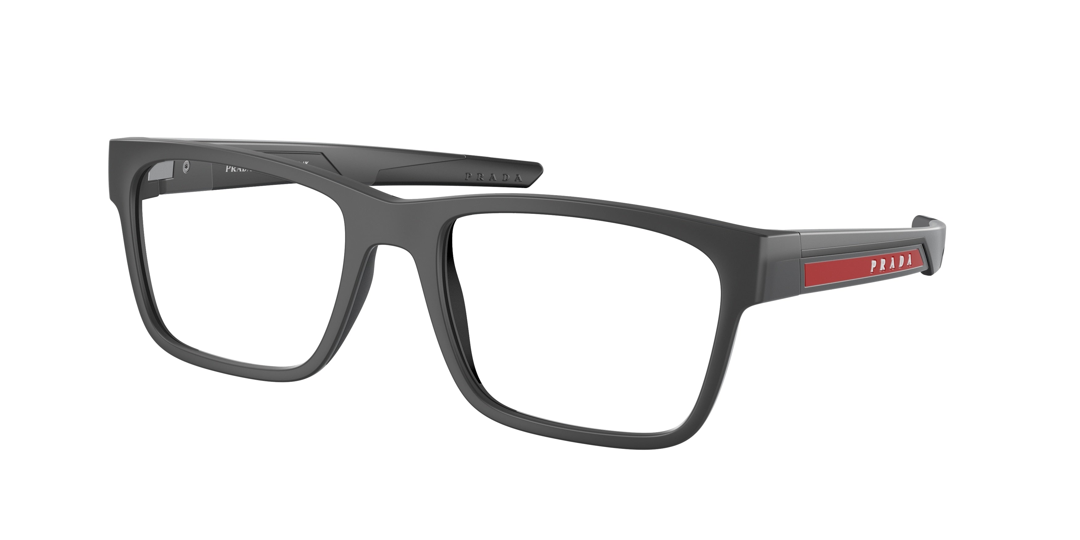 Prada Linea Rossa PS02PV Pillow Eyeglasses  11C1O1-Matte Grey 55-140-19 - Color Map Grey