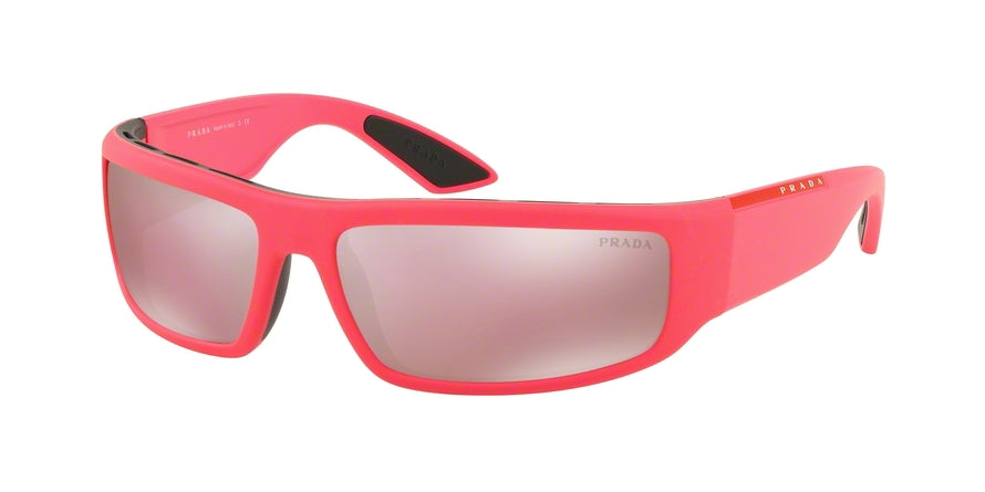 Prada Linea Rossa ACTIVE PS02US Rectangle Sunglasses  3504M2-PINK/BLACK 65-16-130 - Color Map pink