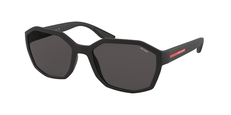 Prada Linea Rossa PS02VS Irregular Sunglasses  1BO5S0-MATTE BLACK 57-19-145 - Color Map black