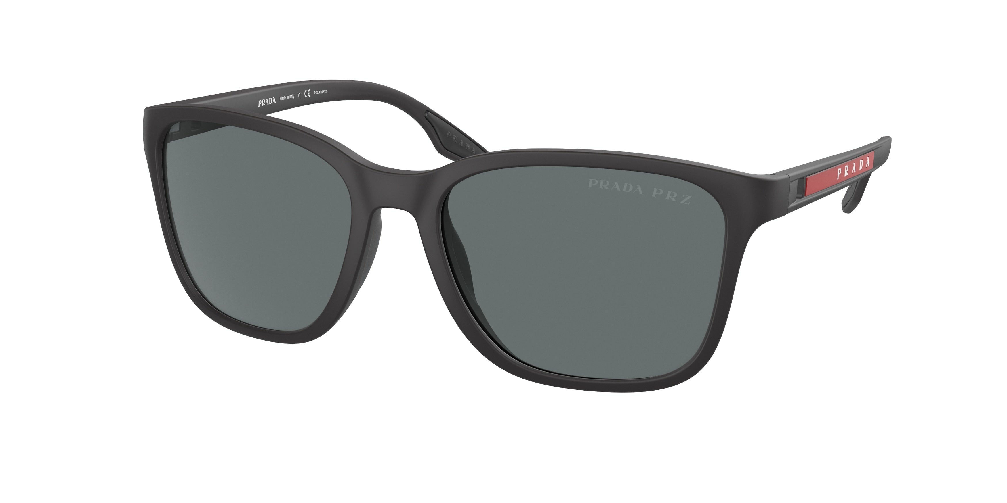 Prada Linea Rossa PS02WS Pillow Sunglasses  DG002G-Black Rubber 56-140-18 - Color Map Black