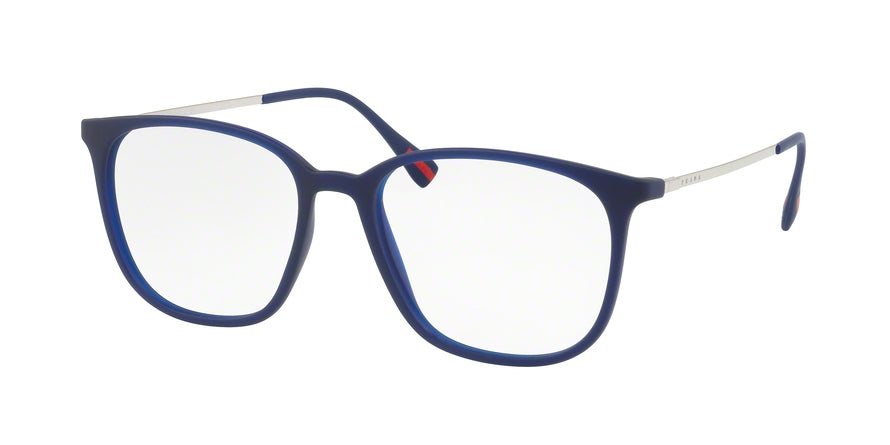 Prada Linea Rossa LIFESTYLE PS03IV Pillow Eyeglasses  U631O1-TRANSPARENT BLUE RUBBER 54-17-140 - Color Map blue