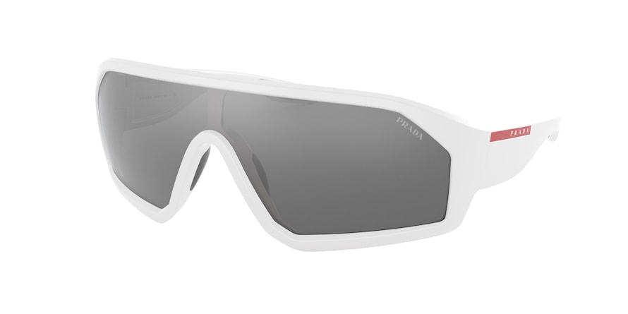 Prada Linea Rossa PS03VS Pillow Sunglasses  AAI05A-WHITE DEMISHINY 36-136-135 - Color Map white