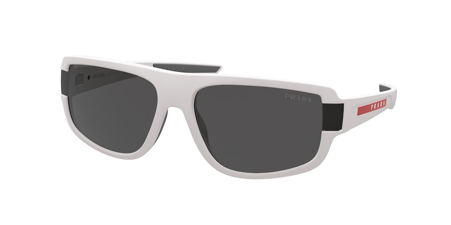 Prada Linea Rossa PS03WSF Pillow Sunglasses  TWK06F-WHITE RUBBER 66-16-140 - Color Map white