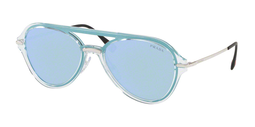 Prada Linea Rossa LIFESTYLE PS04TS Pilot Sunglasses  0P85Q0-AZURE 57-19-140 - Color Map blue