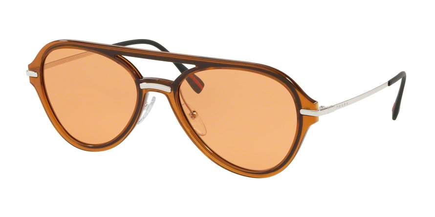Prada Linea Rossa LIFESTYLE PS04TS Pilot Sunglasses  FKS1J2-BROWN 57-19-140 - Color Map light brown