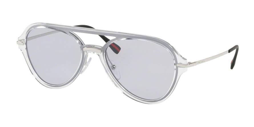 Prada Linea Rossa LIFESTYLE PS04TS Pilot Sunglasses  SQK3F2-CRYSTAL 57-19-140 - Color Map clear