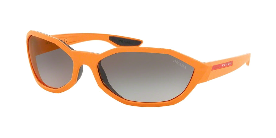 Prada Linea Rossa ACTIVE PS04US Irregular Sunglasses  4930A7-MATTE FLUO ORANGE 67-17-135 - Color Map orange