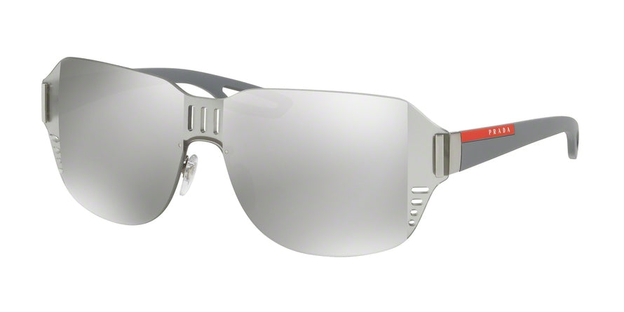 Prada Linea Rossa PS05SS Irregular Sunglasses  5AV2B0-GUNMTEAL 44-144-140 - Color Map silver