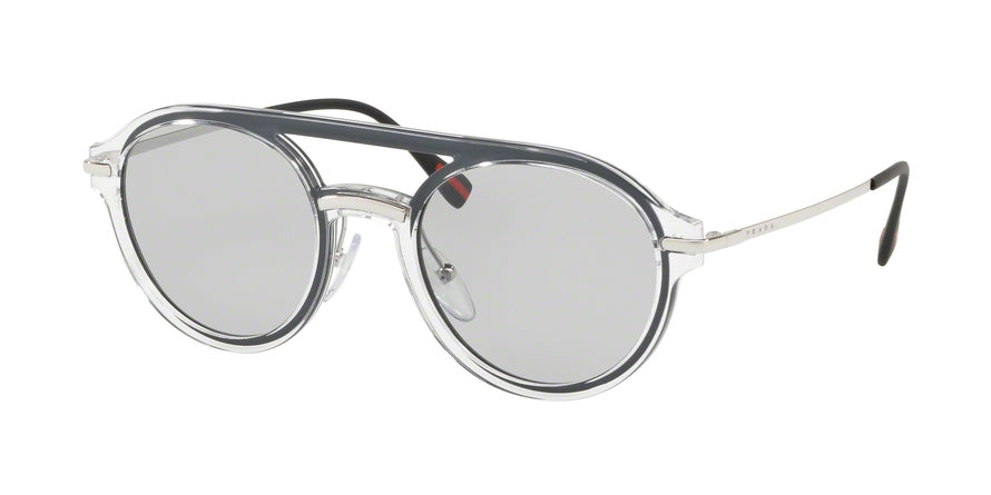 Prada Linea Rossa LIFESTYLE PS05TS Oval Sunglasses  1KP4Q1-CRYSTAL 51-21-140 - Color Map clear