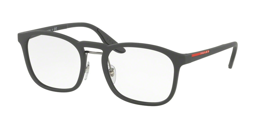 Prada Linea Rossa PS06HV Pillow Eyeglasses  TFZ1O1-GREY RUBBER 54-20-145 - Color Map grey
