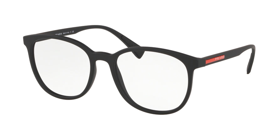 Prada Linea Rossa LIFESTYLE PS07LV Phantos Eyeglasses  DG01O1-BLACK RUBBER 55-18-140 - Color Map black