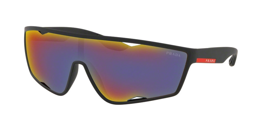 Prada Linea Rossa ACTIVE PS09US Cat Eye Sunglasses  DG09Q1-BLACK RUBBER 40-140-130 - Color Map black