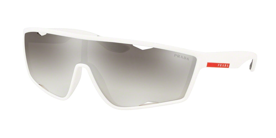 Prada Linea Rossa ACTIVE PS09US Cat Eye Sunglasses  TWK5O0-WHITE RUBBER 40-140-130 - Color Map white