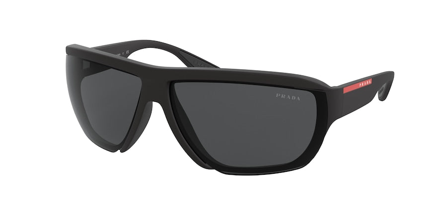 Prada Linea Rossa PS09VS Pillow Sunglasses  1BO06F-MATTE BLACK 72-12-130 - Color Map black