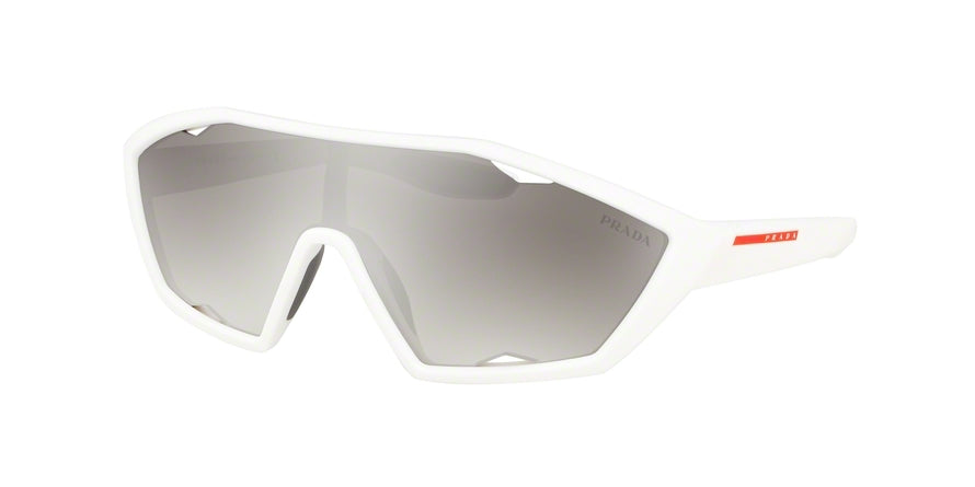 Prada Linea Rossa ACTIVE PS16US Irregular Sunglasses  TWK5O0-WHITE RUBBER 23-123-120 - Color Map white